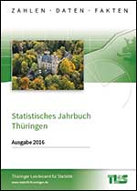Titelbild der Veröffentlichung „Statistisches Jahrbuch Thringen, Ausgabe 2016“
