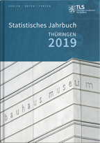 Titelbild der Veröffentlichung „Statistisches Jahrbuch Thringen, Ausgabe 2019“
