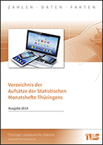 Titelbild der Veröffentlichung „Statistische Monatshefte - Verzeichnis der Aufstze, Ausgabe 2014“