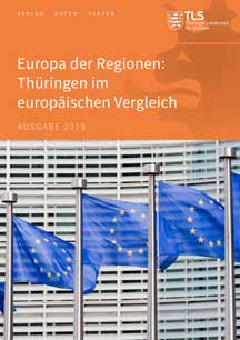 Titelbild der Veröffentlichung „Europa der Regionen: Thringen im europischen Vergleich, Ausgabe 2019“