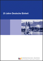 Titelbild der Veröffentlichung „25 Jahre Deutsche Einheit - Statistische mter des Bundes und der Lnder“