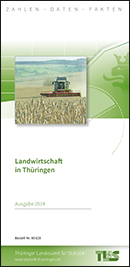 Titelbild der Veröffentlichung „Faltblatt "Landwirtschaft in Thringen",  Ausgabe 2014“
